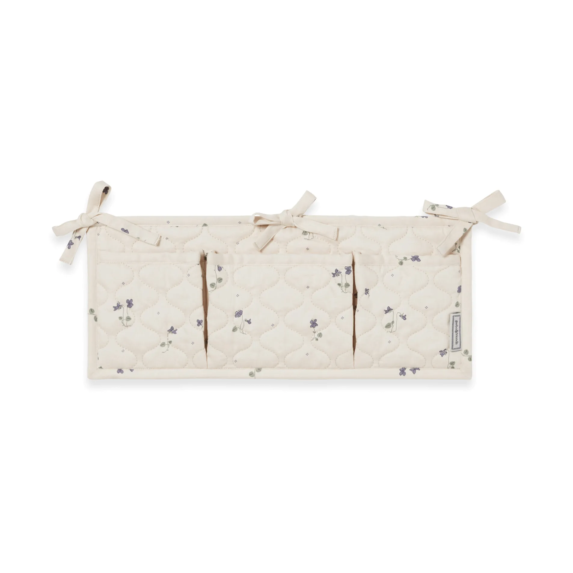 Viola Satin quilted bed pocket, 18x43 cm Garbo&Friends