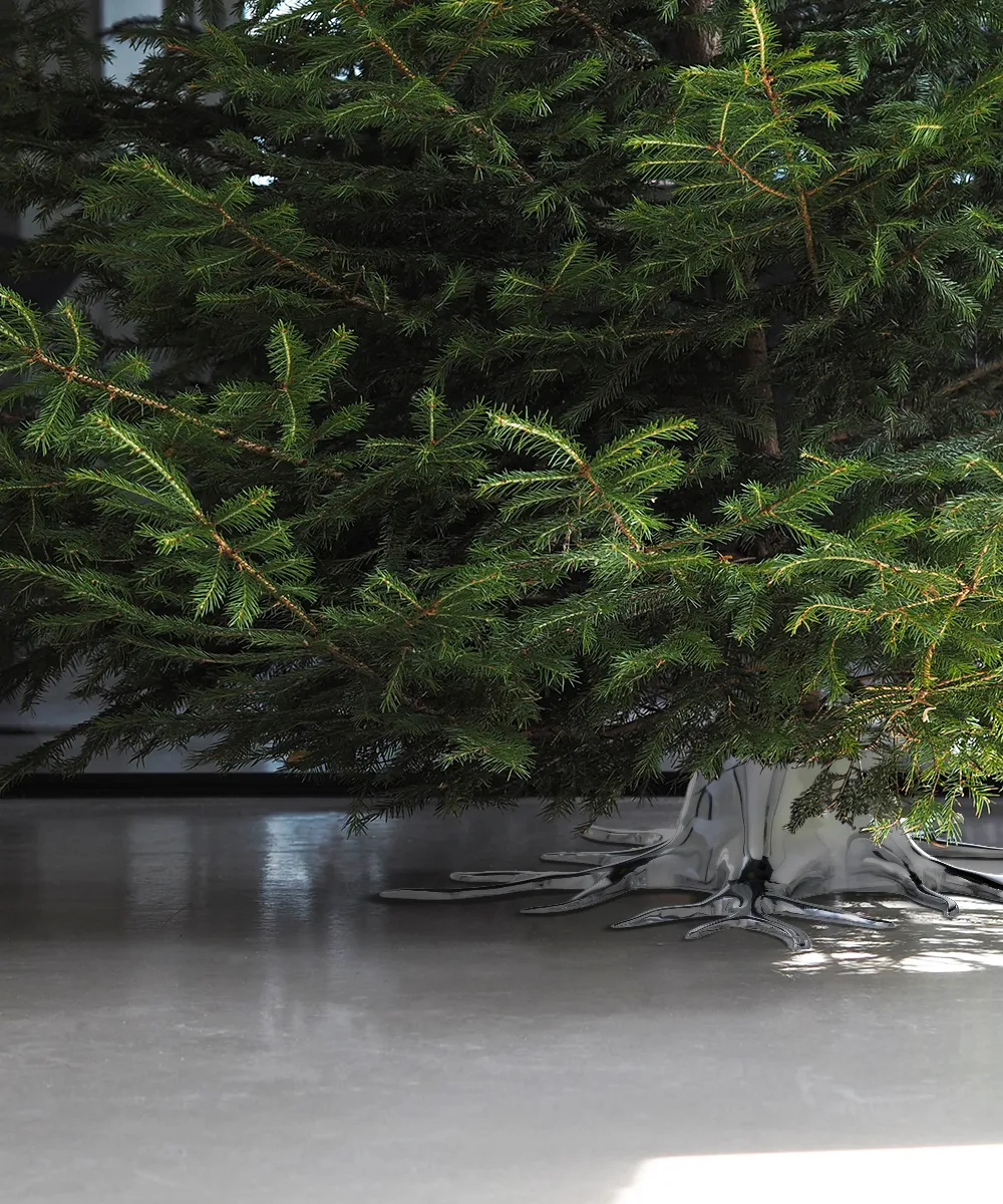 Garden Glory Christmas tree stand large, Silver Garden Glory