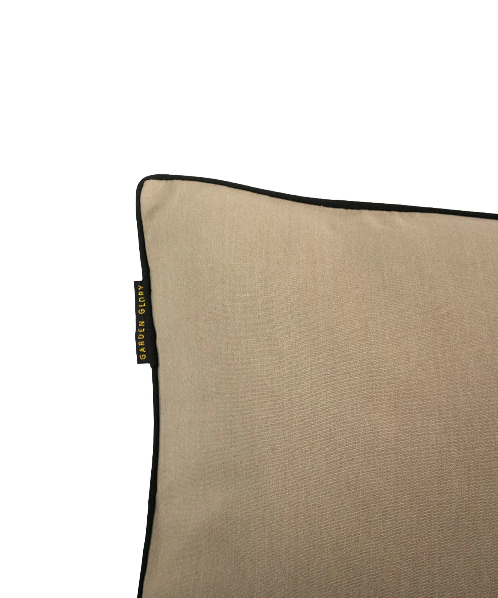 Garden Glory cushion, Beige with black edge 50x70 cm Garden Glory