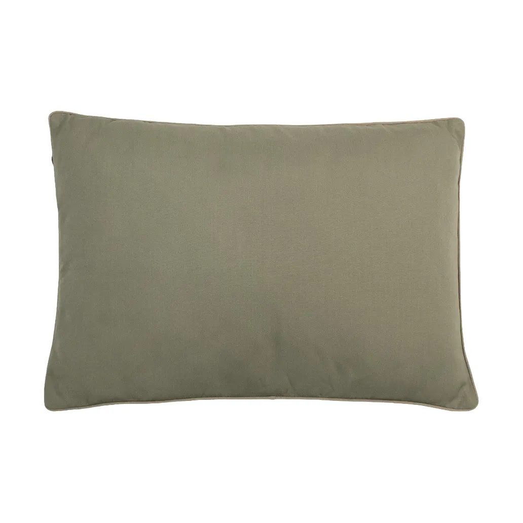 Garden Glory cushion, Eucalyptus green with beige edge 50x70 cm Garden Glory
