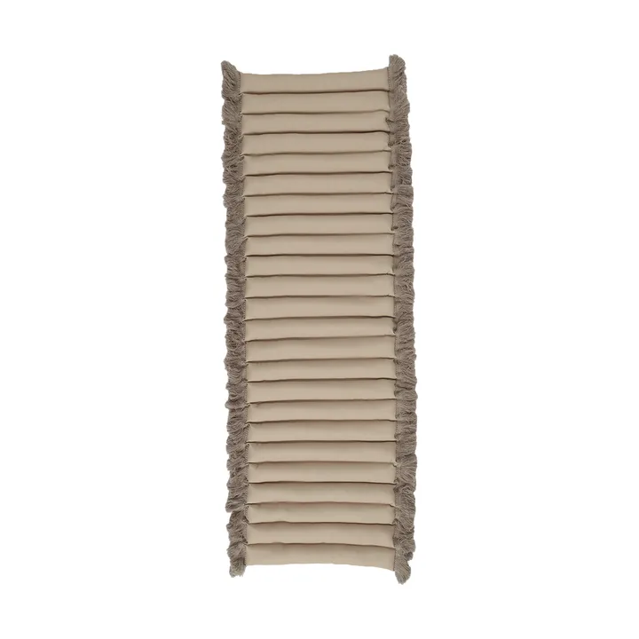 Garden Glory cushion with fringes - Beige, beige fringe, 38x120 cm - Garden Glory