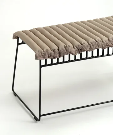 Garden Glory cushion with fringes - Beige, beige fringe, 38x120 cm - Garden Glory