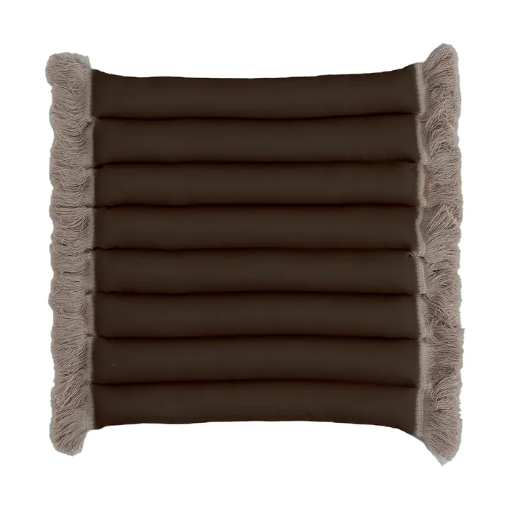 Garden Glory cushion with fringes - Beige, beige fringe, 38x40 cm - Garden Glory