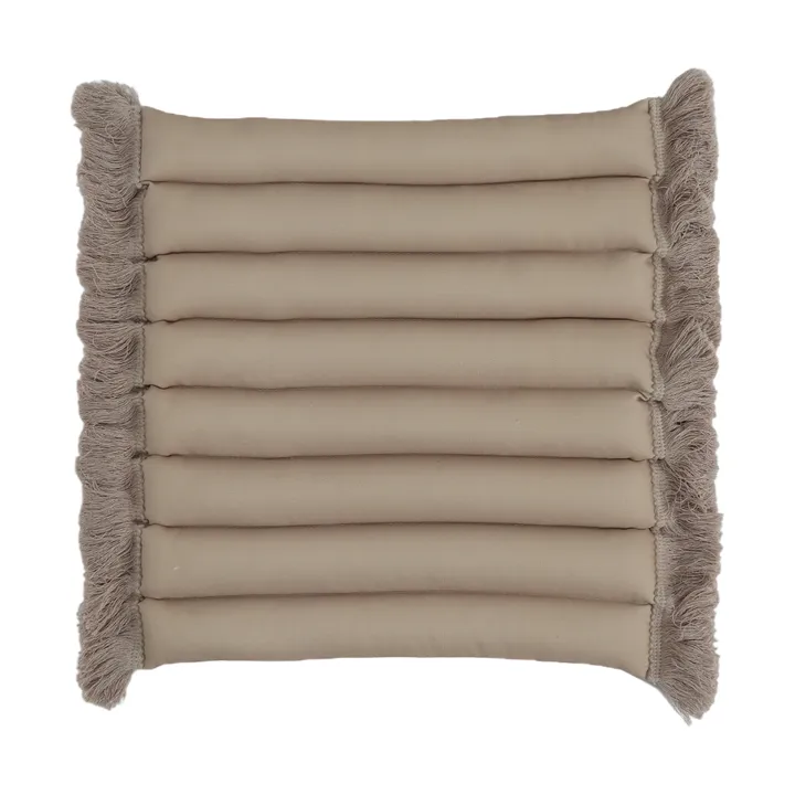 Garden Glory cushion with fringes - Beige, beige fringe, 38x40 cm - Garden Glory