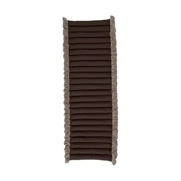 Garden Glory cushion with fringes - Brown, beige fringe, 38x120 cm - Garden Glory