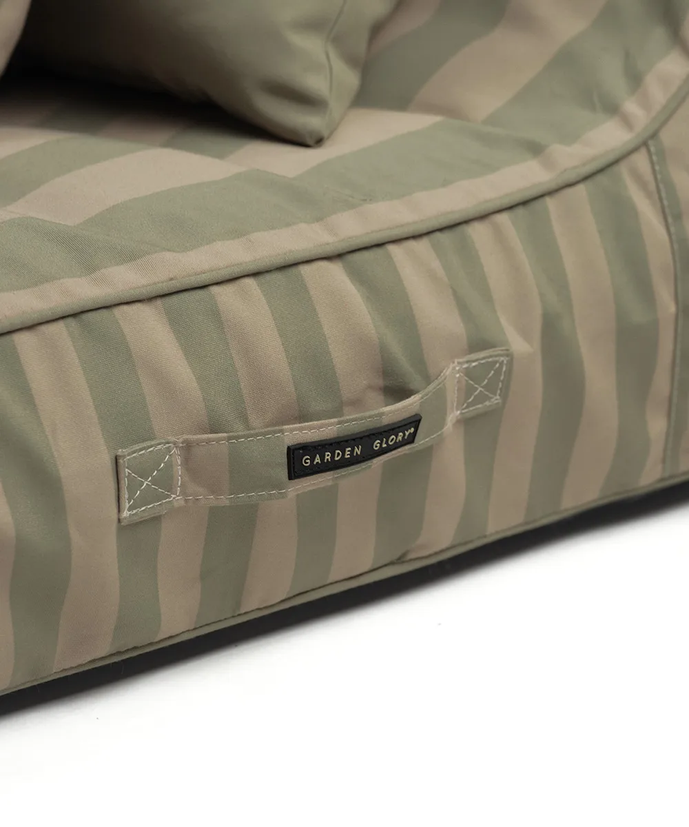 Garden Glory floating sunbed, Eucalyptus green-beige, 85x168.5 cm Garden Glory