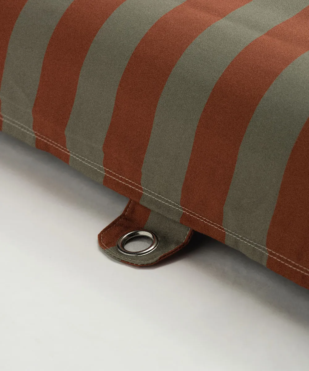 Garden Glory floating sunbed, Eucalyptus green-terracotta, 85x168.5 cm Garden Glory