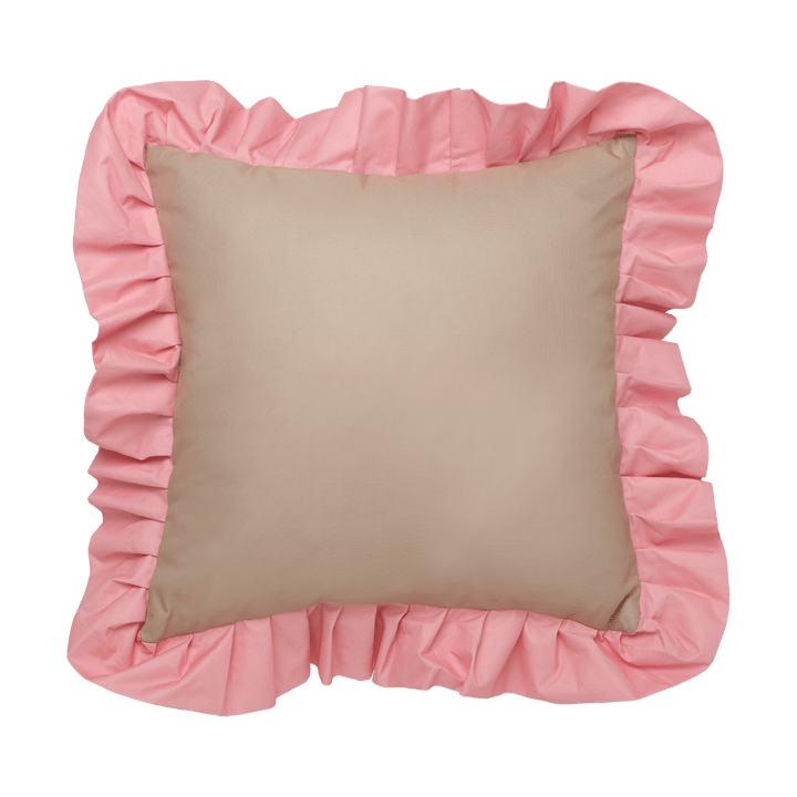 Garden Glory Outdoor cushion with frill 45x45 cm - Beige-pink - Garden Glory
