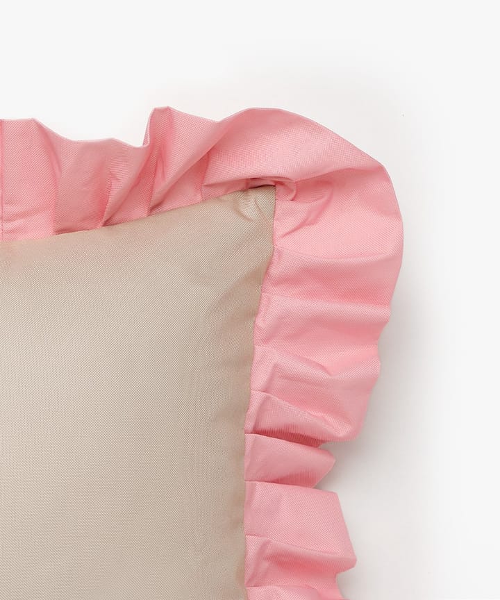Garden Glory Outdoor cushion with frill 45x45 cm, Beige-pink Garden Glory