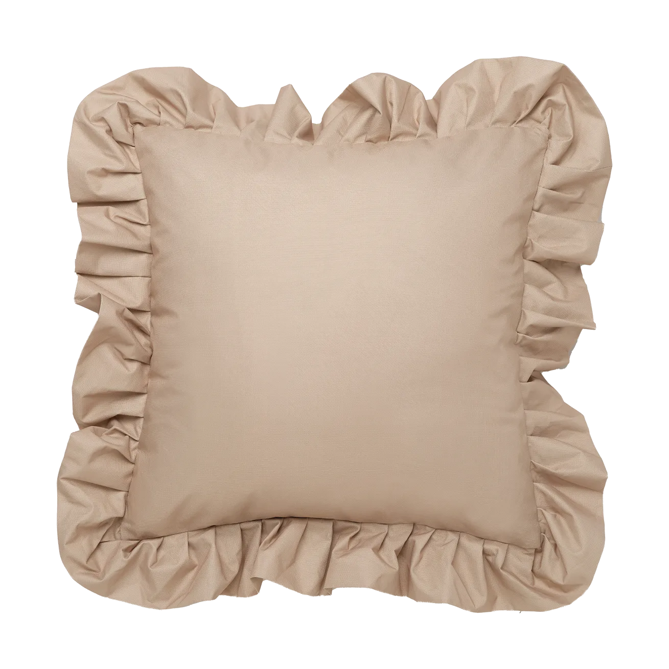 Garden Glory Outdoor cushion with frill 45x45 cm, Beige Garden Glory