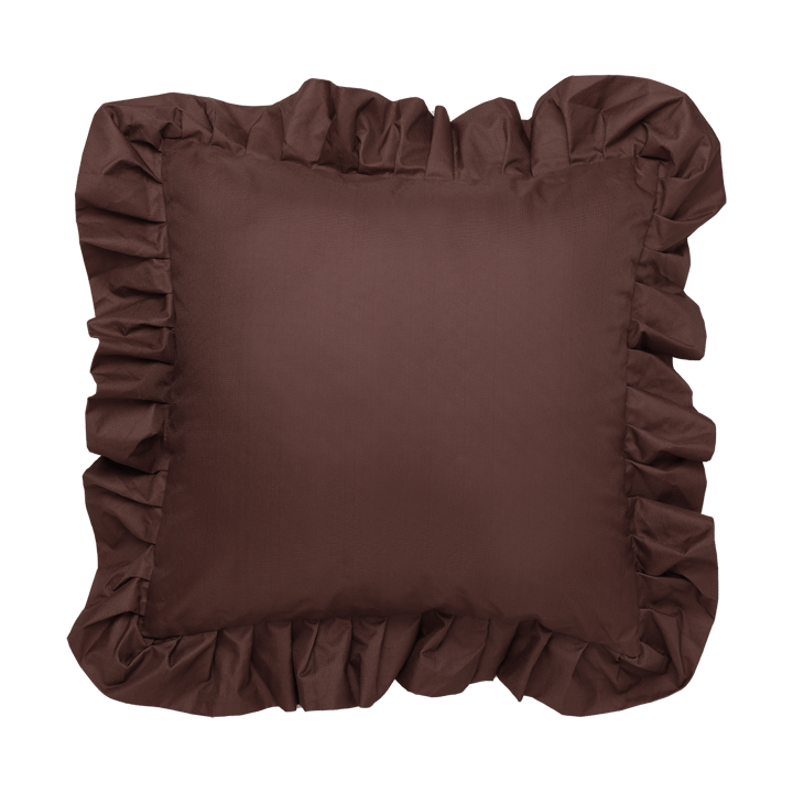 Garden Glory Outdoor cushion with frill 45x45 cm - Brown - Garden Glory