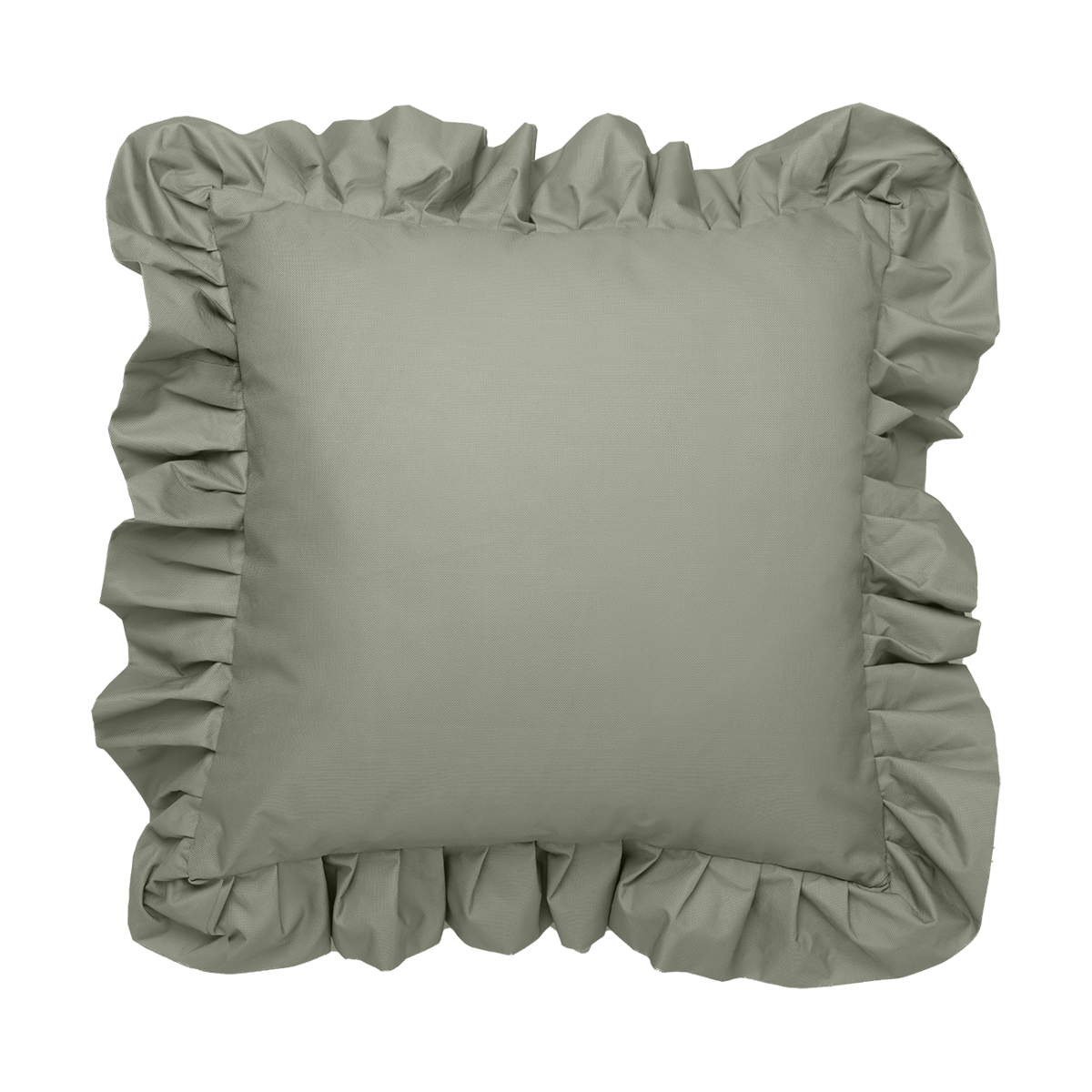Garden Glory Garden Glory Outdoor cushion with frill 45x45 cm Green