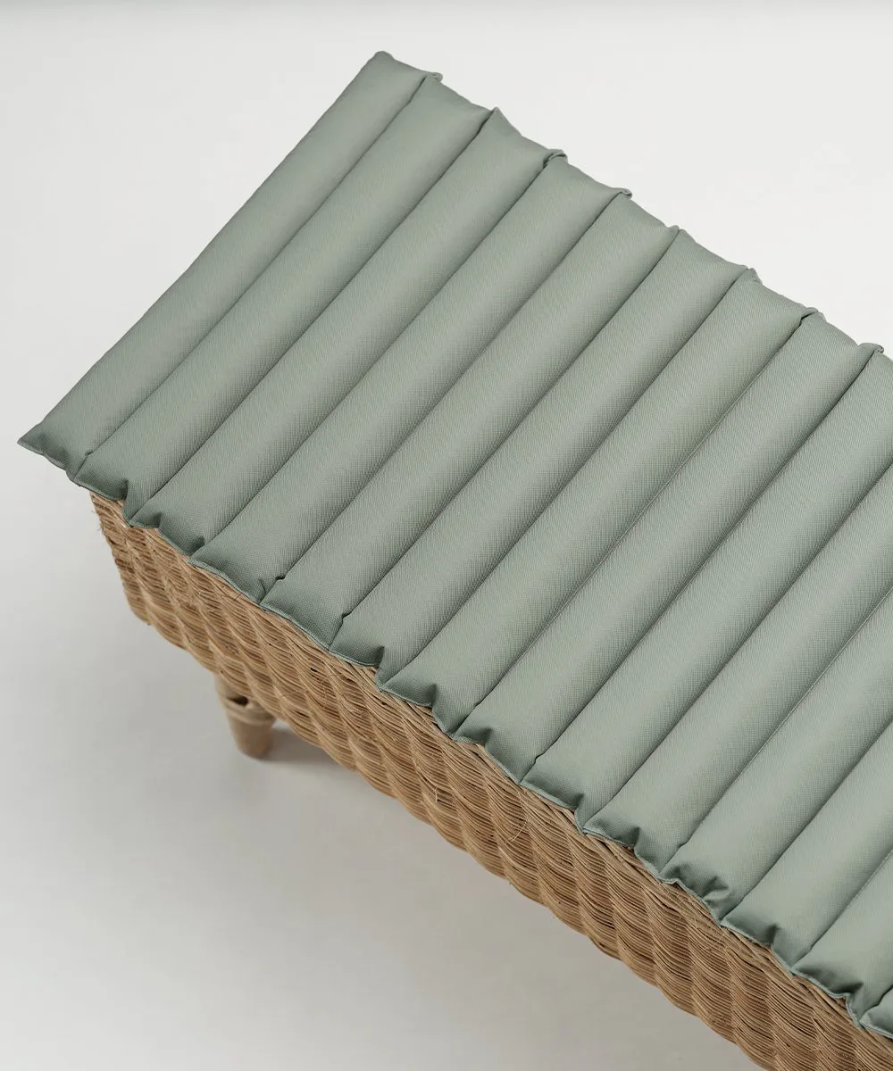 Garden Glory Outdoor seat cushion bench, Green Garden Glory