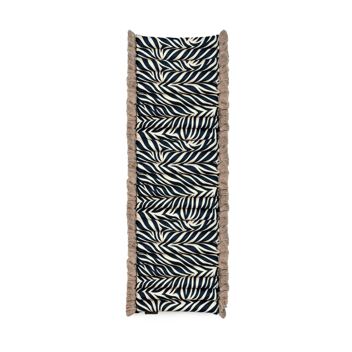 Garden Glory Outdoor seat cushion bench Zebra fringe