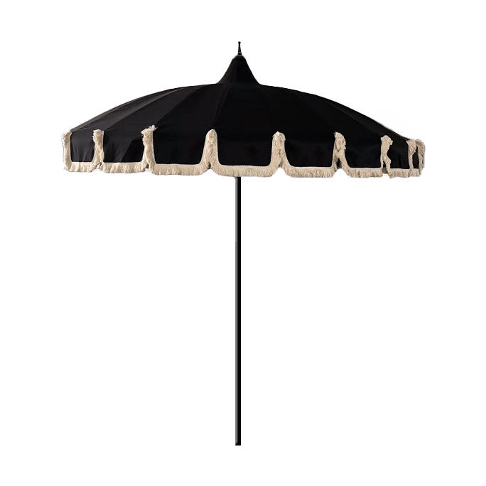 Garden Glory Garden Glory parasol Black fringe