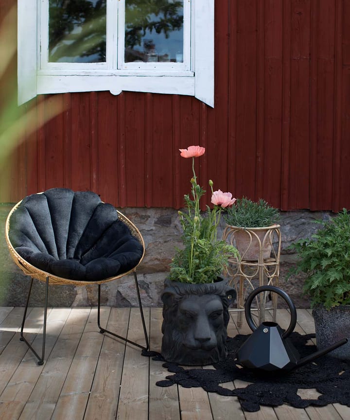 Garden Glory Shell seat cushion, Black Garden Glory