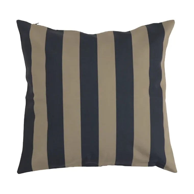 Garden Glory striped cushion, Black-beige, 50x50 cm Garden Glory