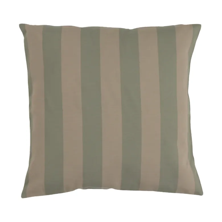 Garden Glory striped cushion, Eucalyptus green-beige, 50x50 cm Garden Glory