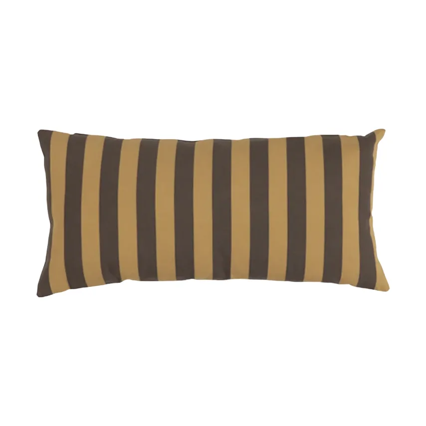 Garden Glory striped cushion, Saffron yellow-brown, 25x50 cm Garden Glory