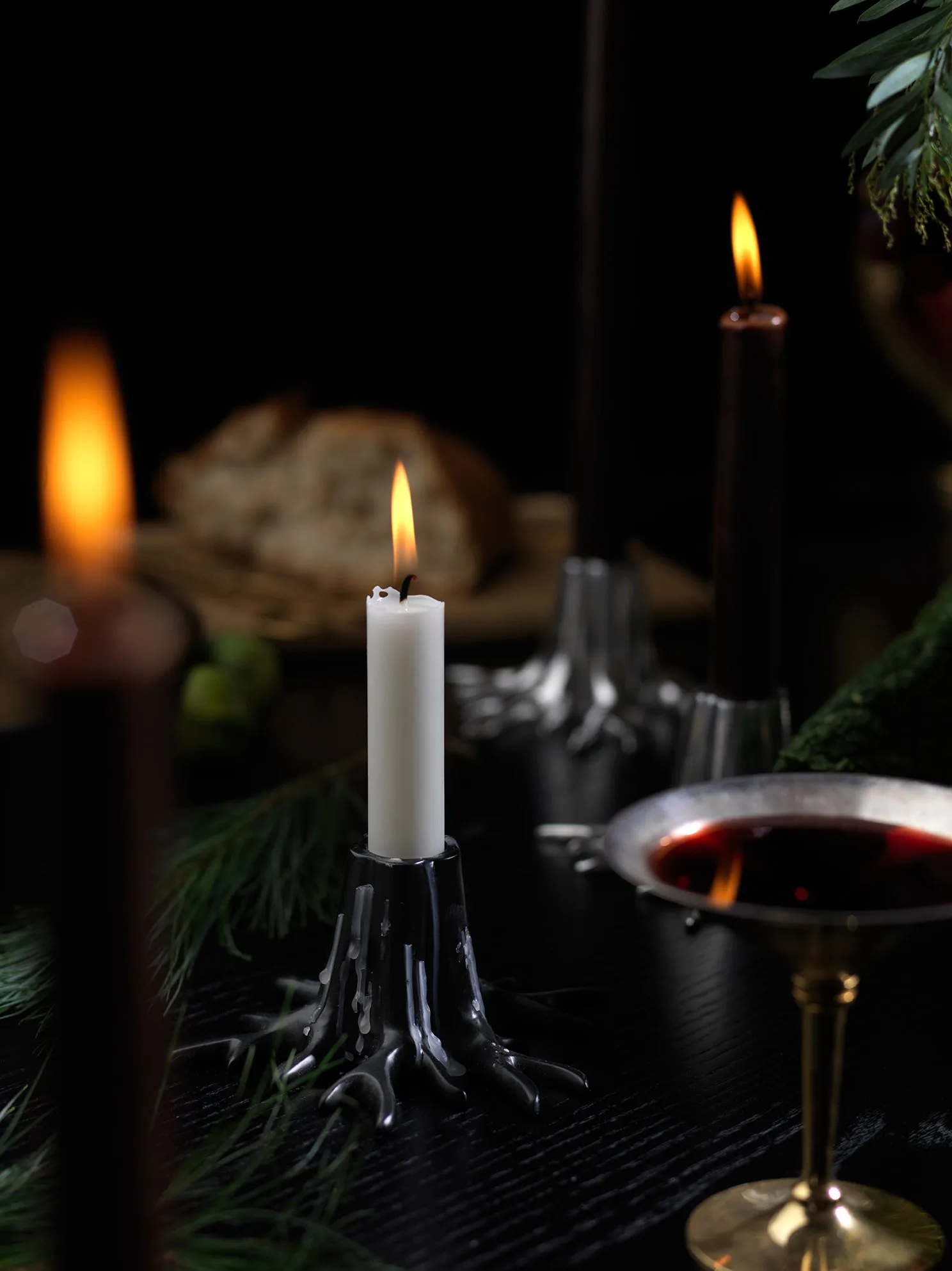 Garden Glory The Root candle holder, Black matte Garden Glory