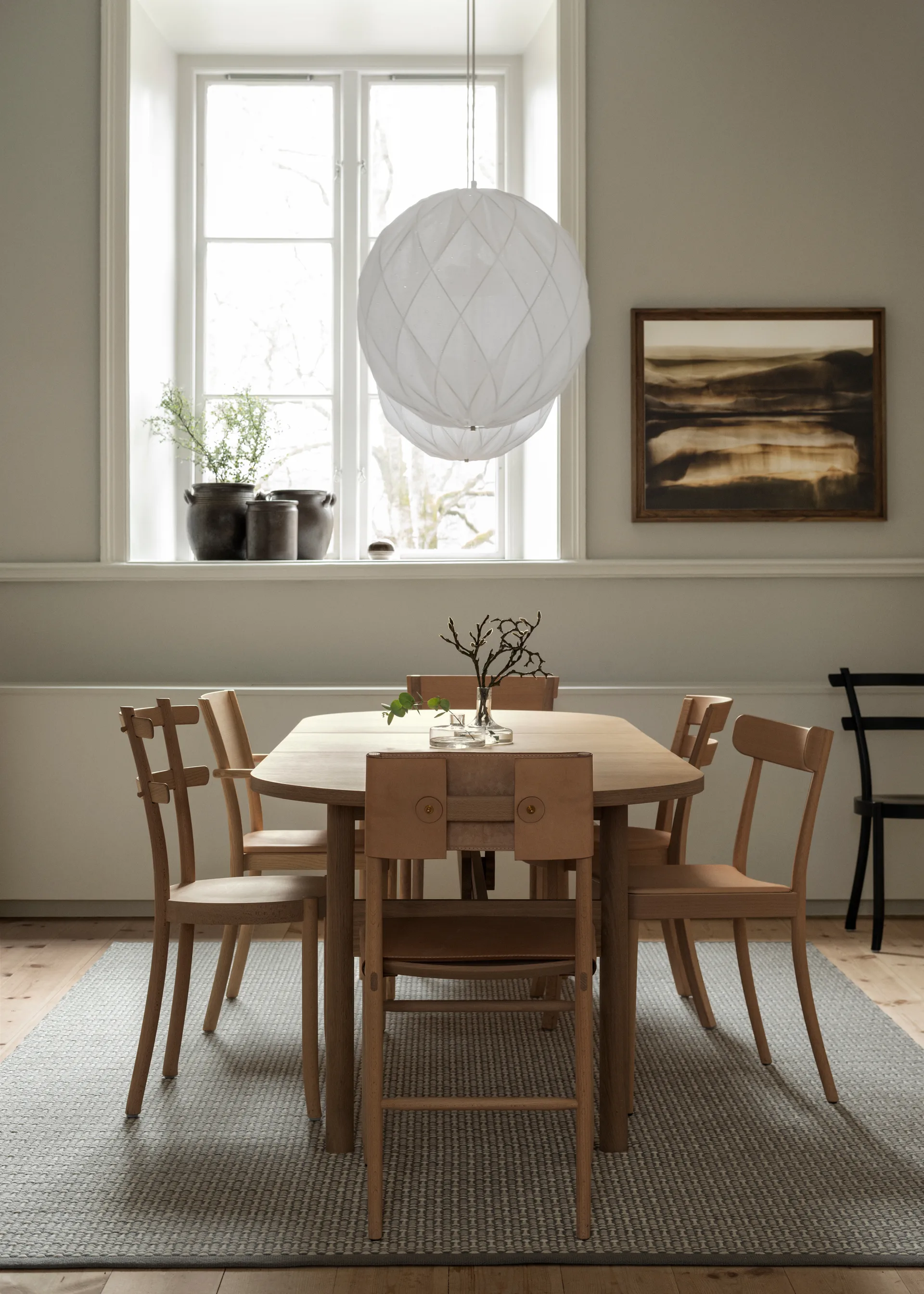Ateljé Table, Oak-natural-knob in oak Gärsnäs