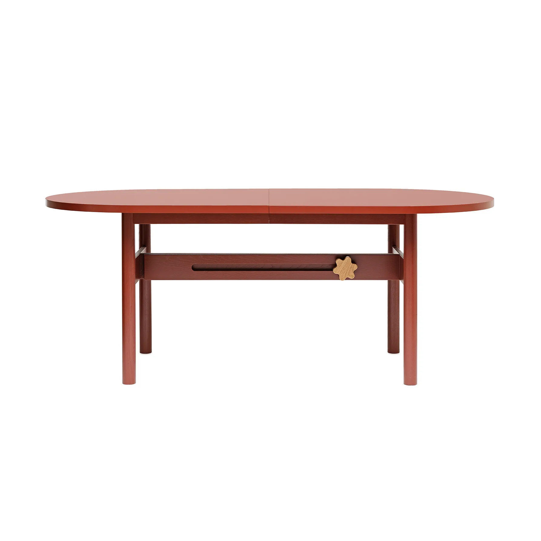 Ateljé Table, Oak-red stained-knob in oak Gärsnäs