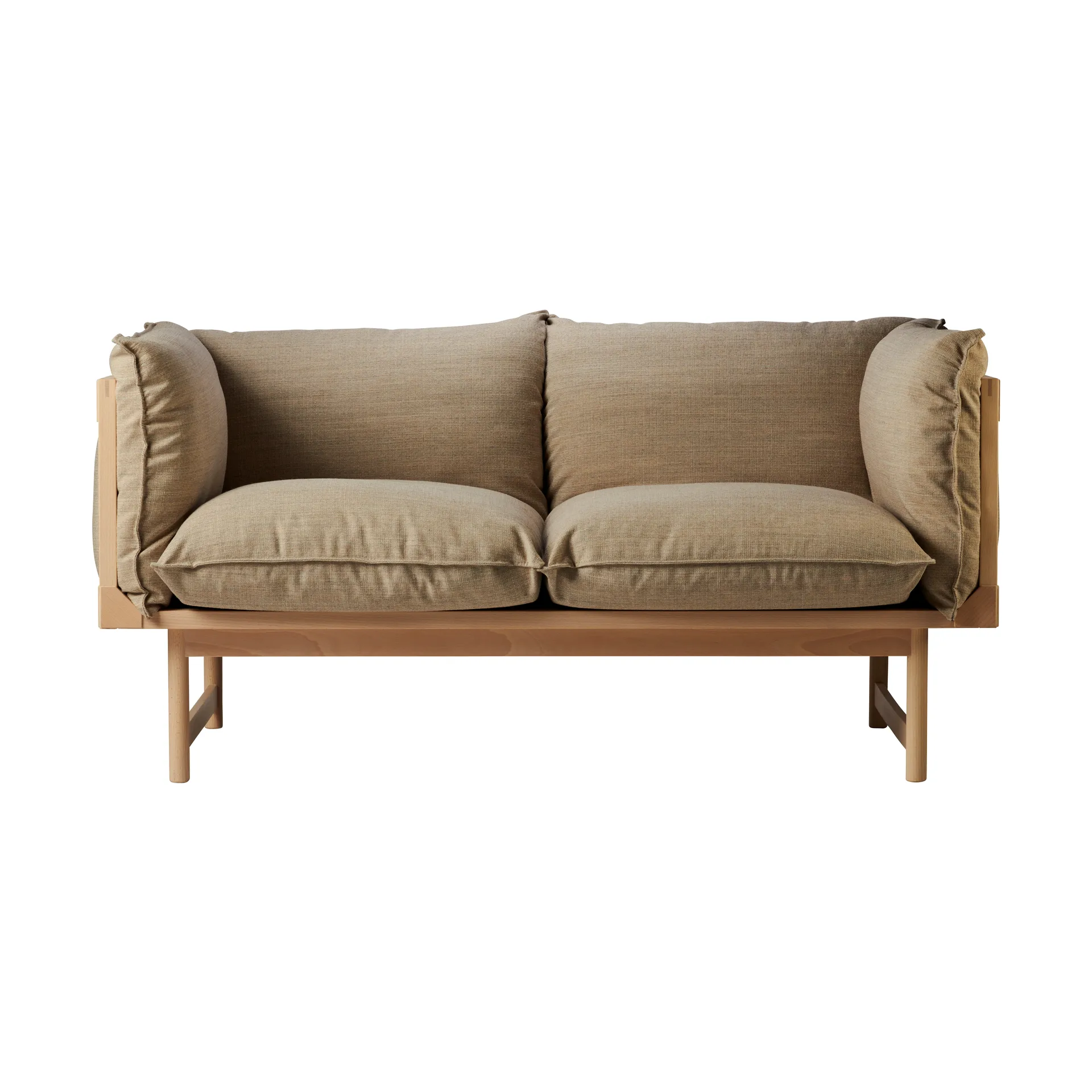 Bleck 2-seater sofa, Beech-white-foss 0212 Gärsnäs