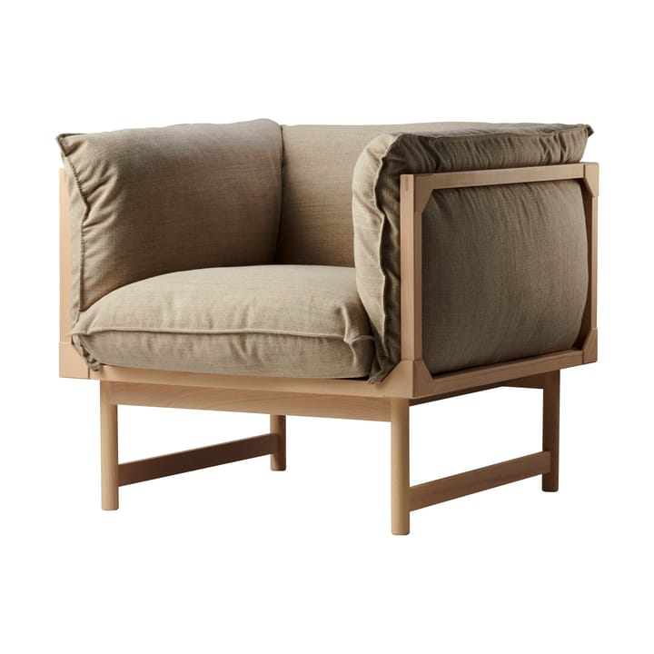 Bleck armchair, Beech-white-foss 0212 Gärsnäs