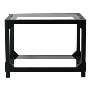 Bleck coffee table 55x55 cm glass - Beech-black stain - Gärsnäs