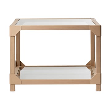 Bleck coffee table 55x55 cm glass - Beech-natural - Gärsnäs