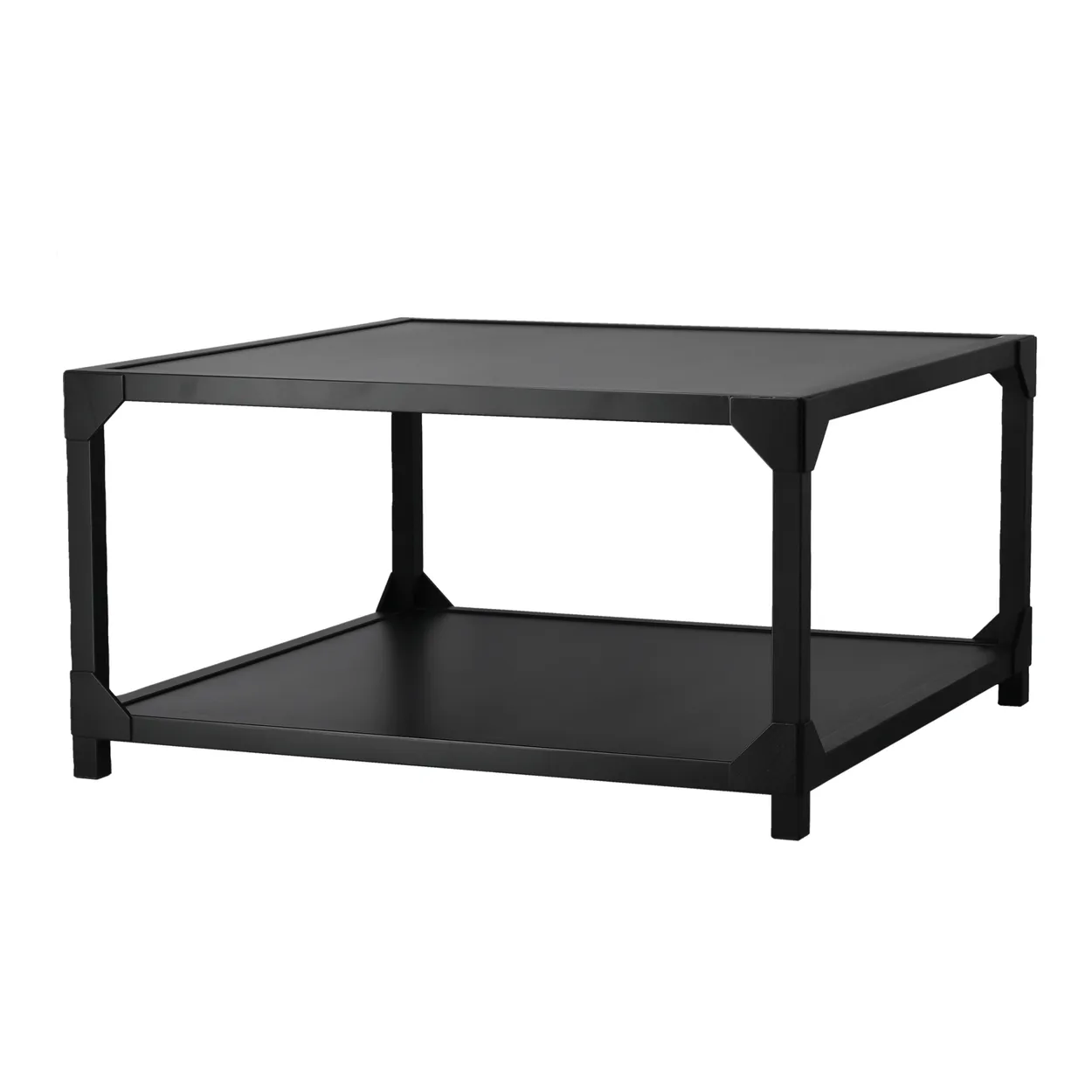 Gärsnäs Bleck coffee table 75x75 cm veneer Beech-black stain