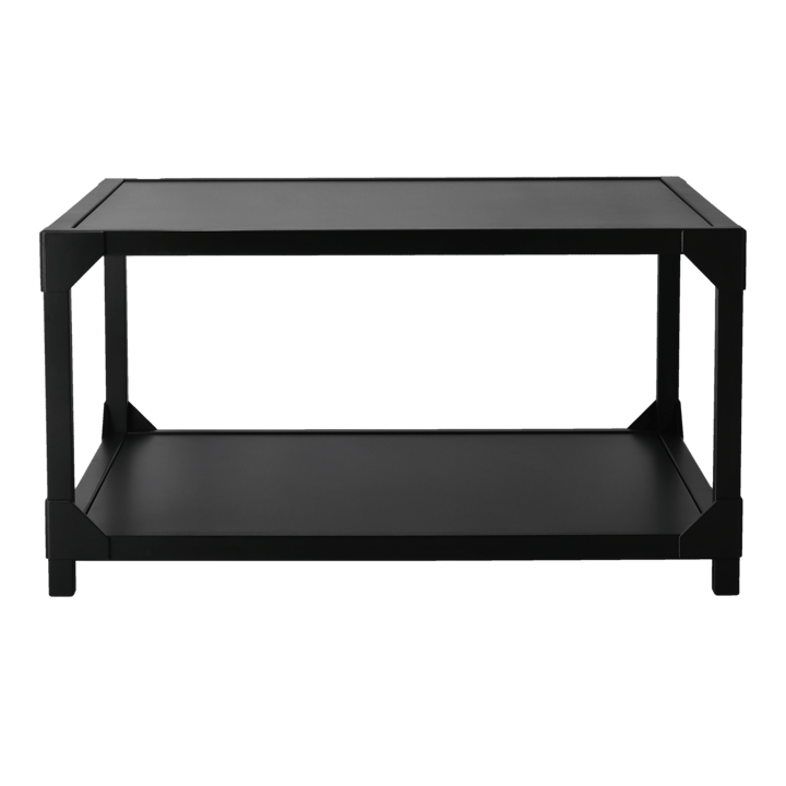Bleck coffee table 75x75 cm veneer - Beech-black stain - Gärsnäs