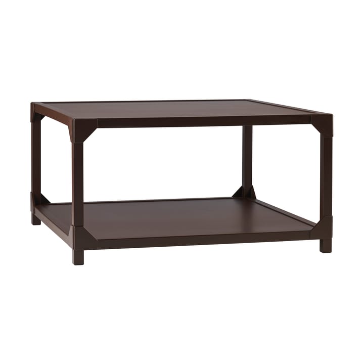 Bleck coffee table 75x75 cm veneer - Beech-dark brown stained - Gärsnäs