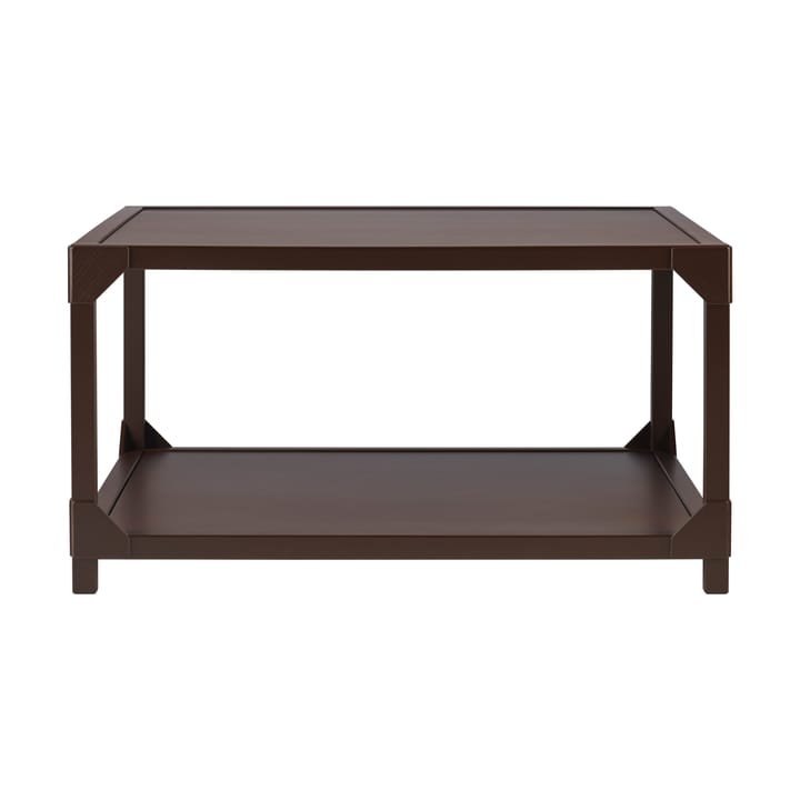 Bleck coffee table 75x75 cm veneer - Beech-dark brown stained - Gärsnäs