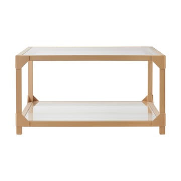 Bleck coffee table 75x75 glass - Beech-natural - Gärsnäs