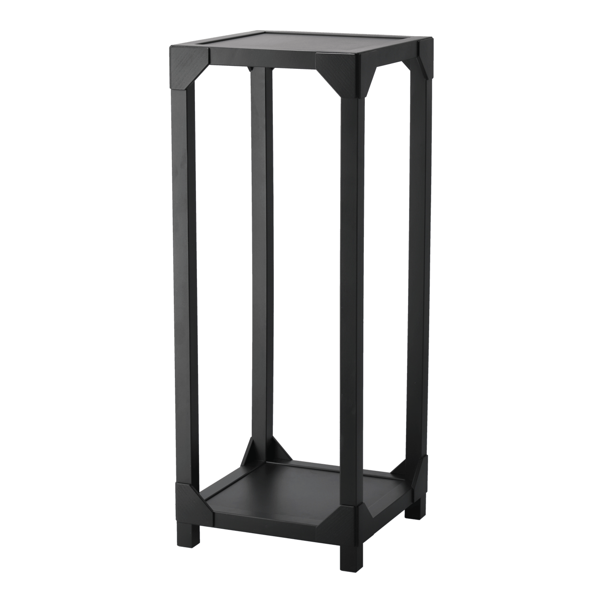 Gärsnäs Bleck pedestal veneer Beech-black stain | Scandinavian Design | Flower pots | Black