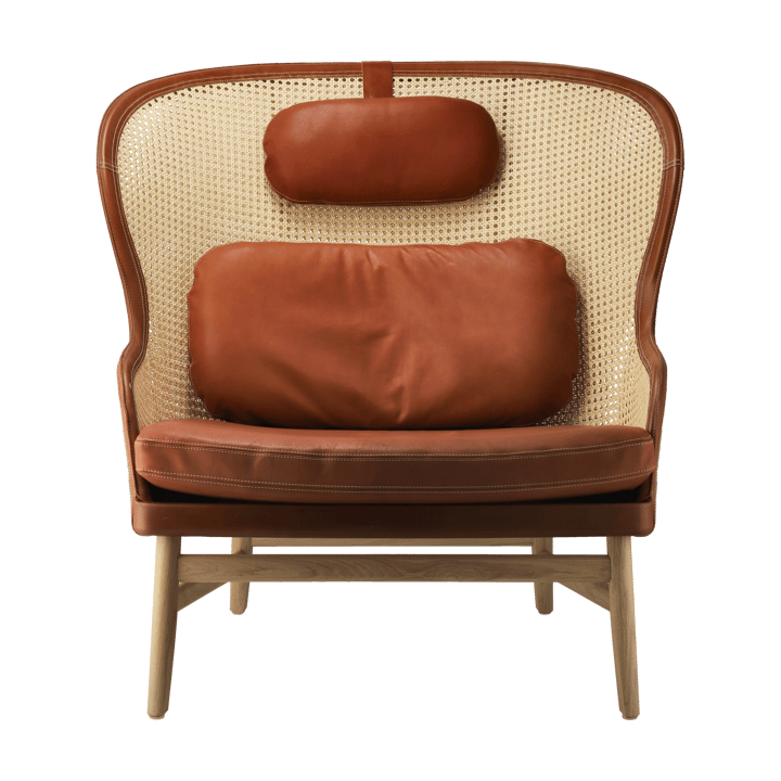 Dandy armchair - Oak-natural-Tärnsjö leather cognac - Gärsnäs