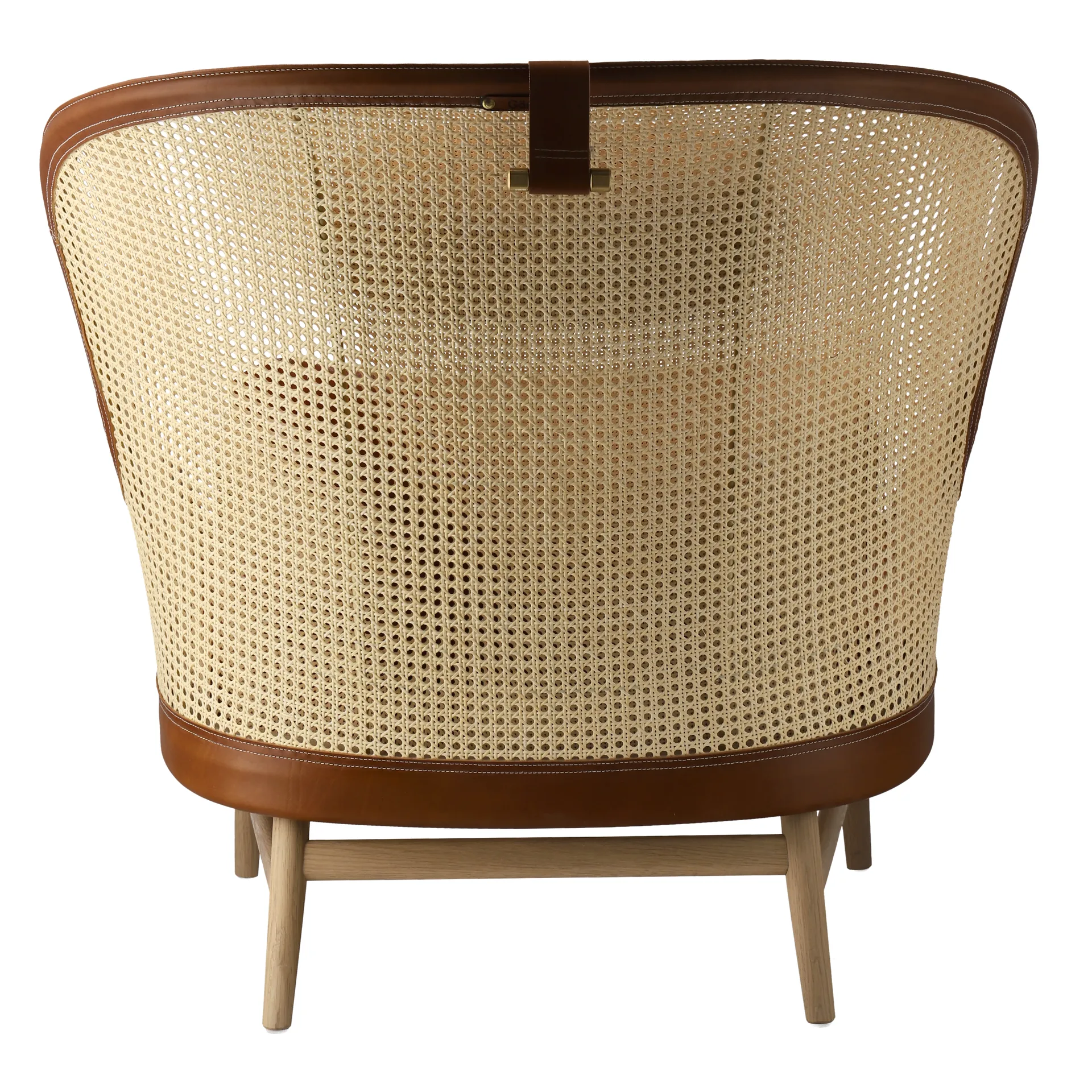 Dandy armchair, Oak-natural-Tärnsjö leather cognac Gärsnäs