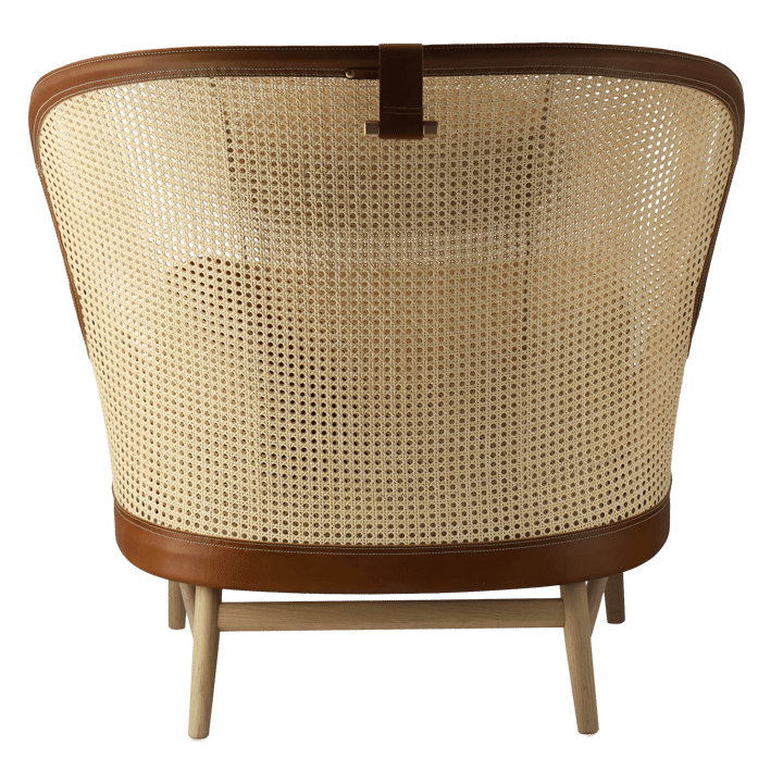 Dandy armchair, Oak-natural-Tärnsjö leather cognac Gärsnäs