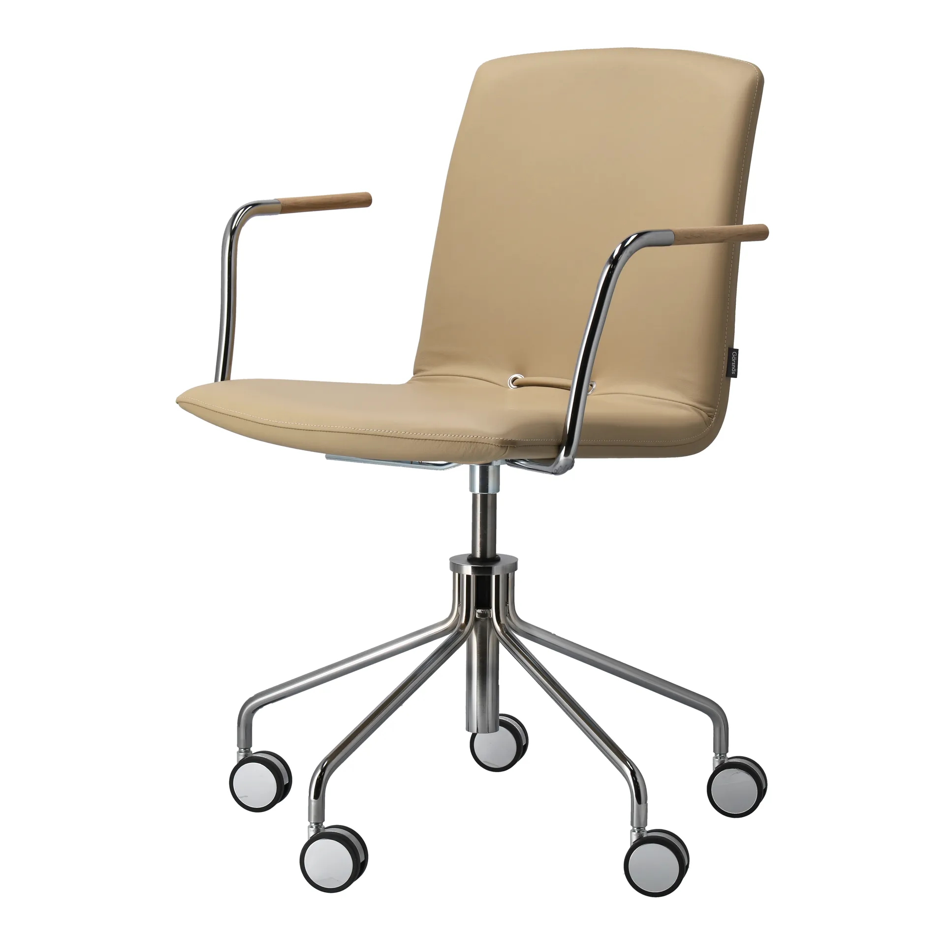 Day armchair swivel stand chrome, Oak-natural-H&S-elmosoft 02119 Gärsnäs