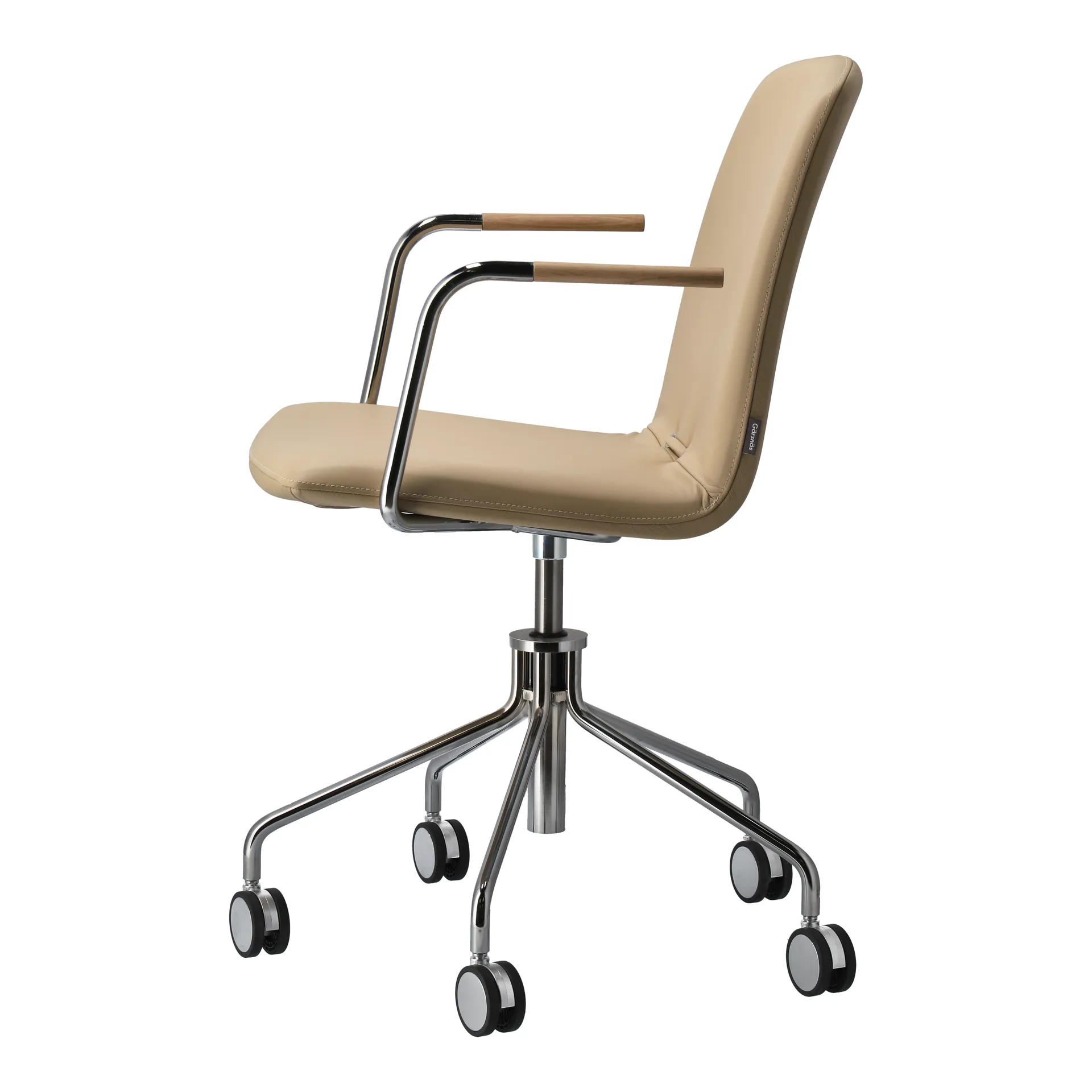 Day armchair swivel stand chrome, Oak-natural-H&S-elmosoft 02119 Gärsnäs