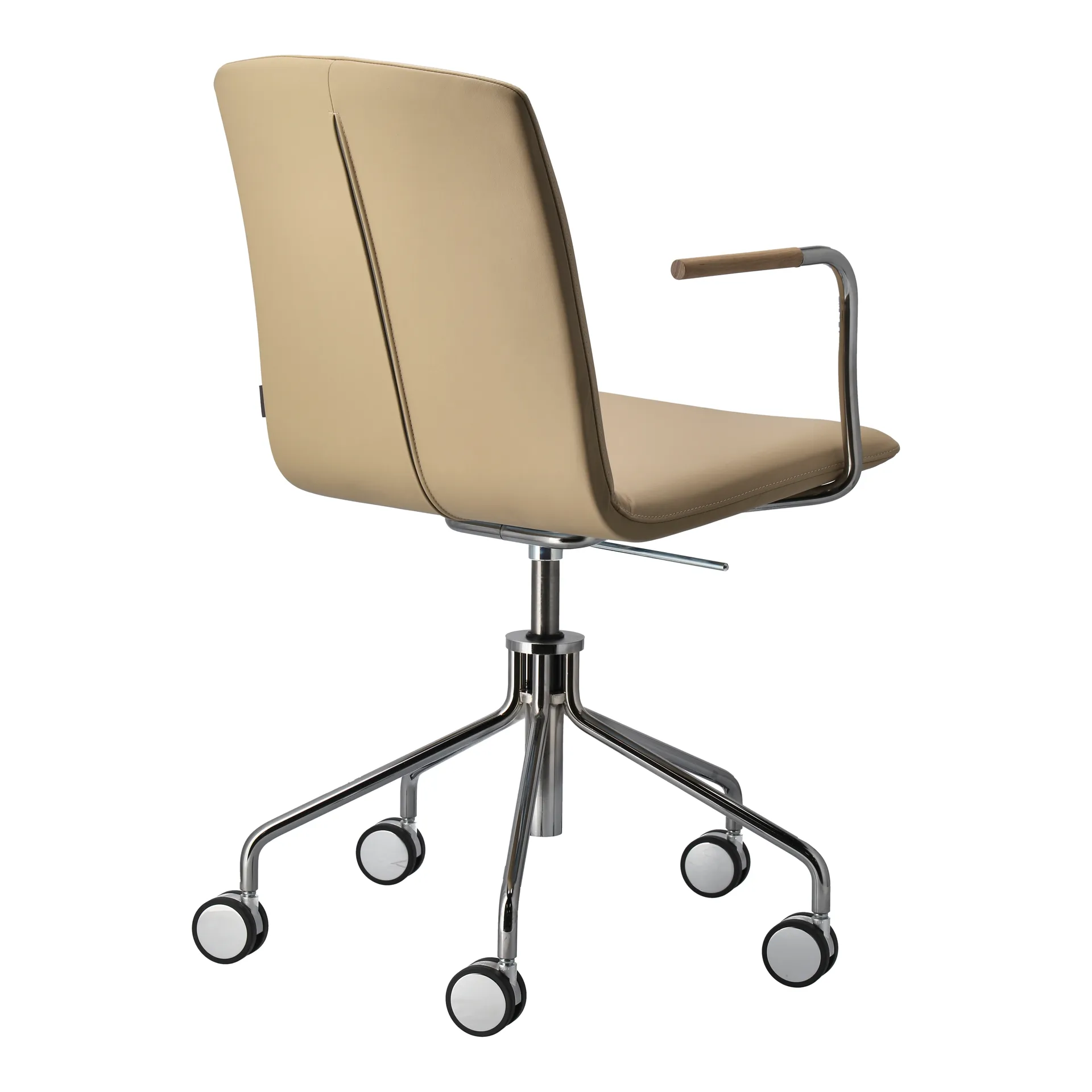 Day armchair swivel stand chrome, Oak-natural-H&S-elmosoft 02119 Gärsnäs