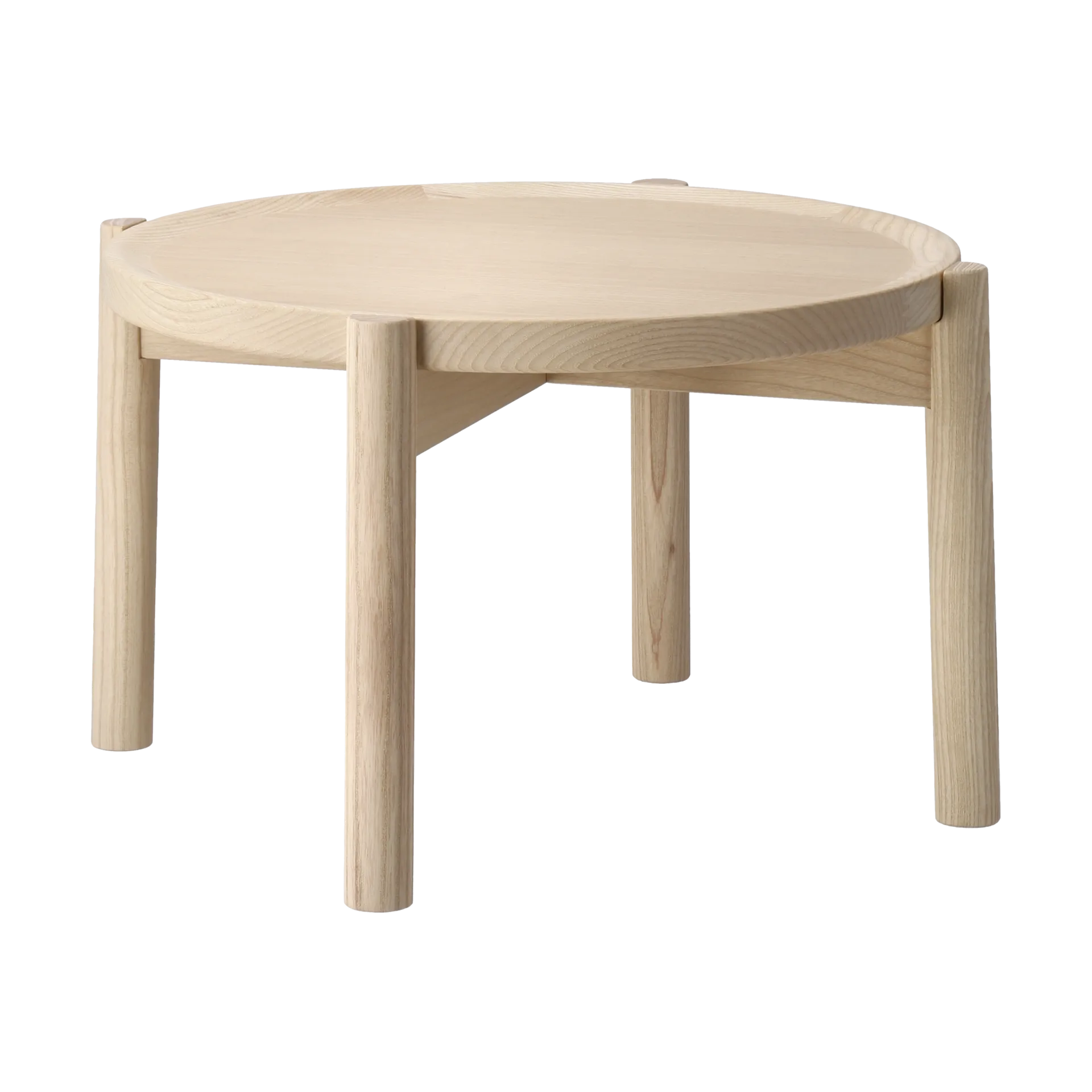 Elna coffee table, Ash-white-Ø40 cm Gärsnäs