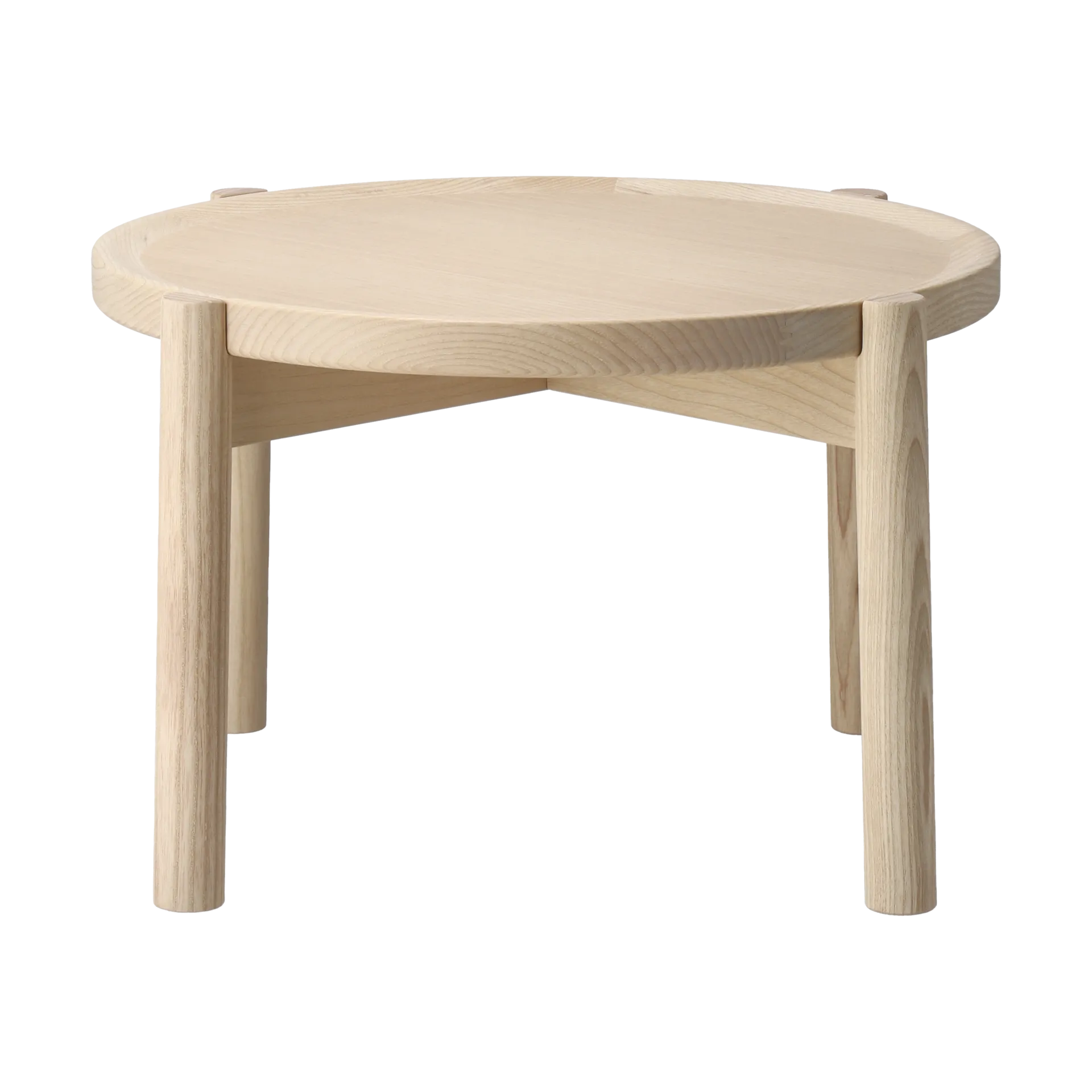 Elna coffee table, Ash-white-Ø40 cm Gärsnäs