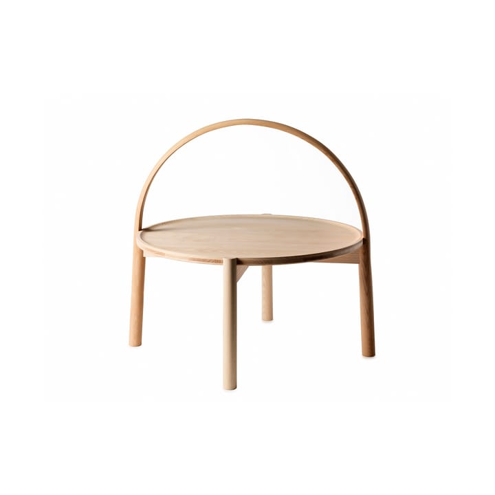 Elna coffee table - Ash-white-Ø60 cm with hanger - Gärsnäs