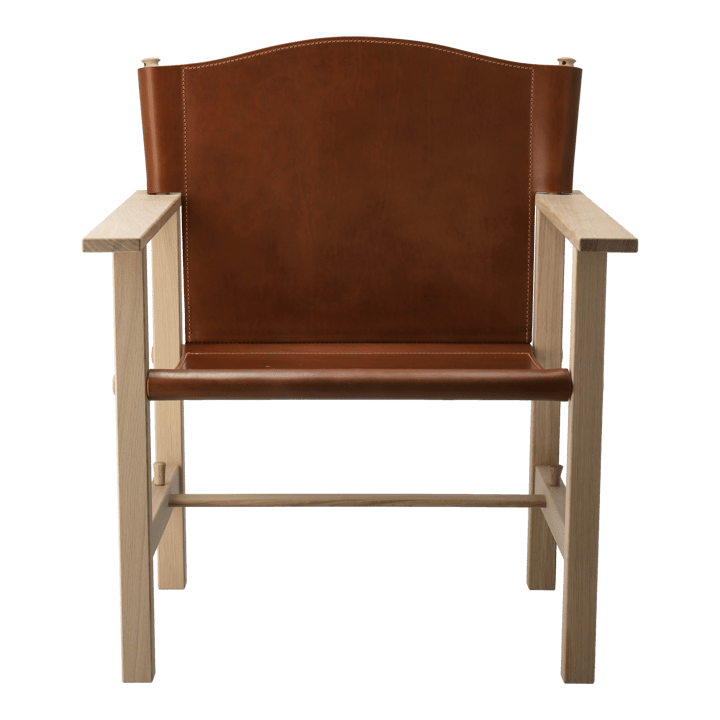 Ferdinand armchair - Oak-untreated-Tärnsjö leather cognac - Gärsnäs