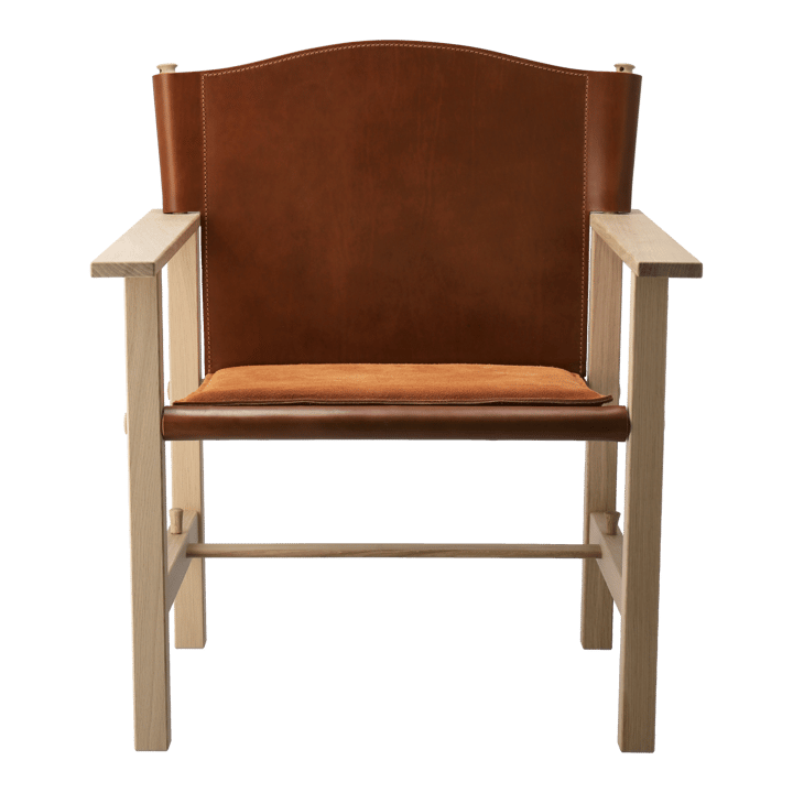 Ferdinand armchair - Oak-untreated-Tärnsjö leather cognac - Gärsnäs
