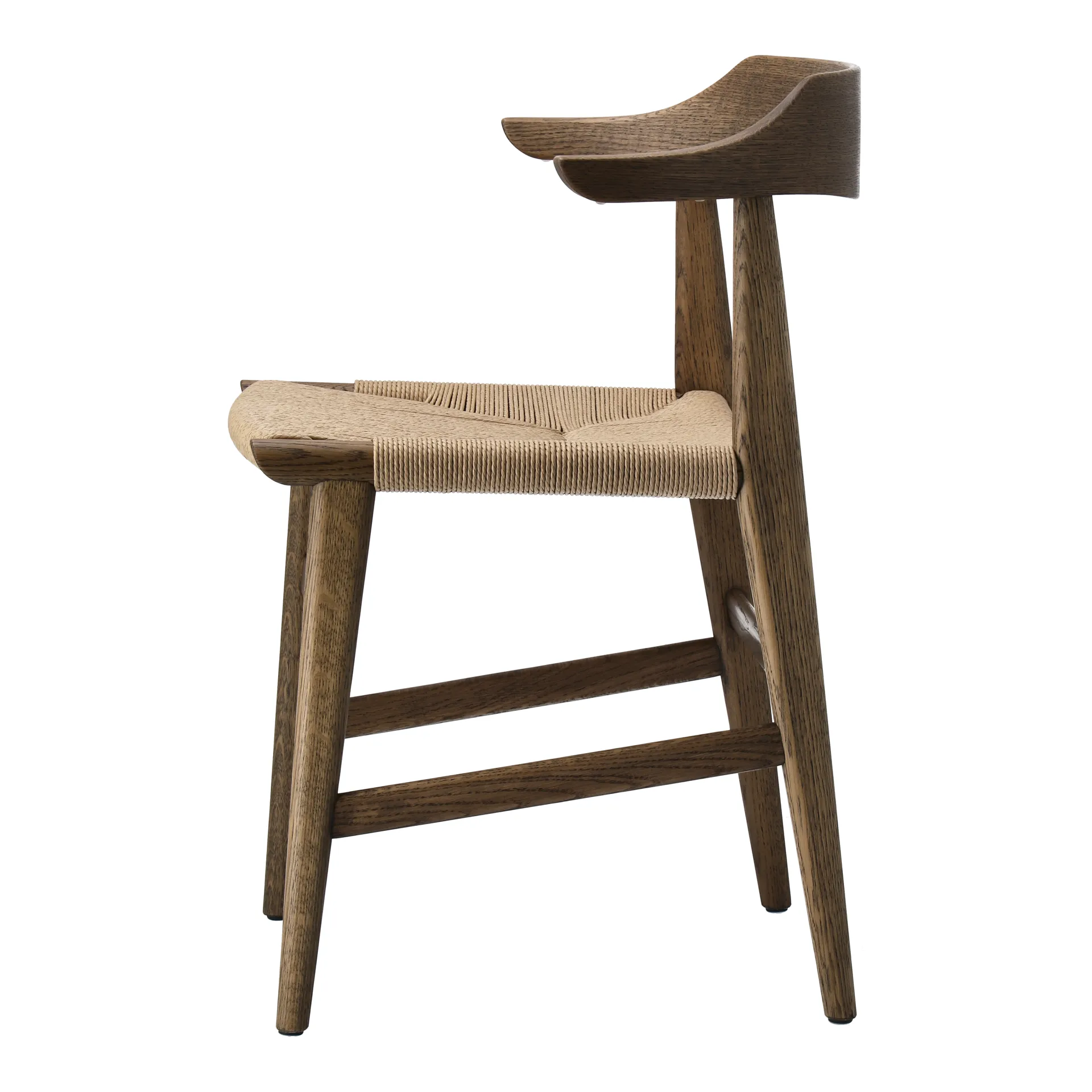 Hedda armchair, Oak-black-paper cord natural Gärsnäs