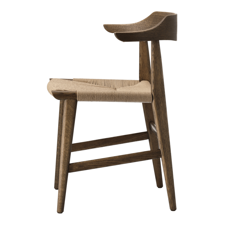 Hedda armchair - Oak-black-paper cord natural - Gärsnäs