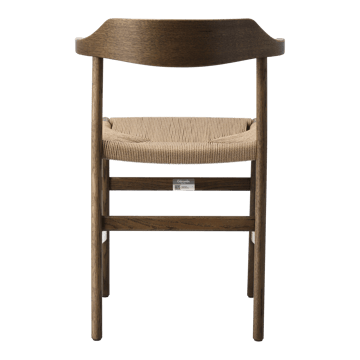 Hedda armchair - Oak-black-paper cord natural - Gärsnäs